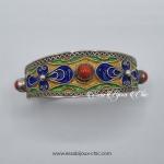 Bracelet ajustable en argent & émail