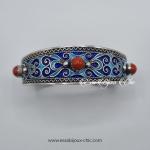 Bracelet ajustable en argent & émail